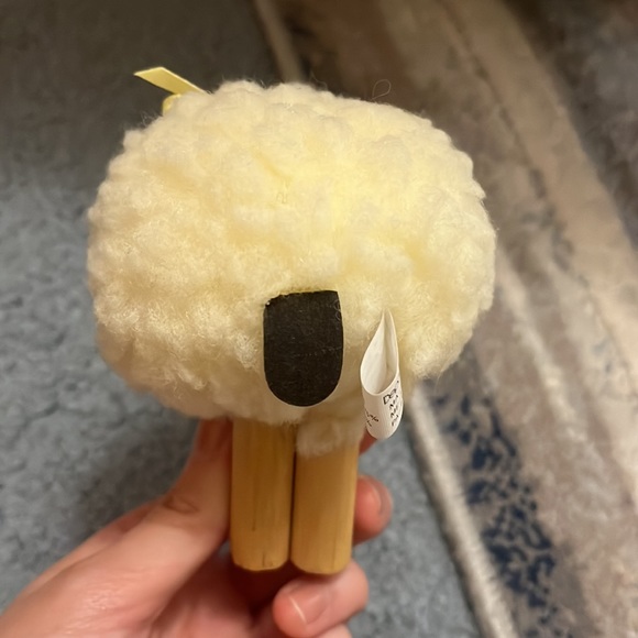 VTG Department 56 Le Mouton Fuzzy Sheep with Wooden legs - Picture 4 of 8